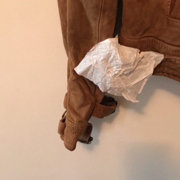 NWT Free People Avis Suede Moto Jacket size Medium - Picture 10 of 17